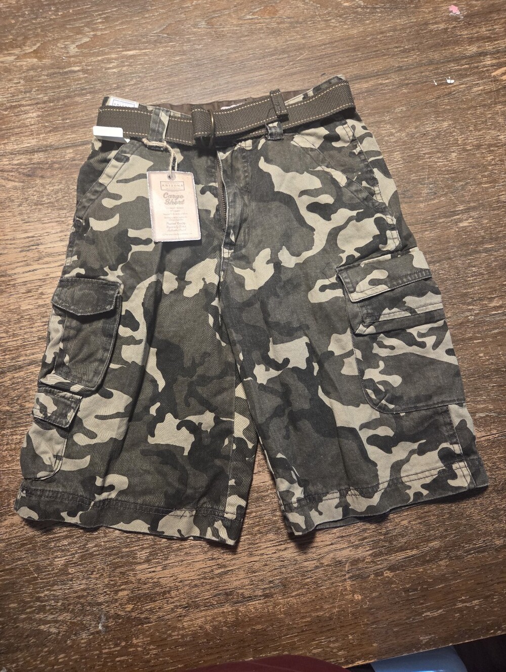 Boys Size 12 ARIZONA Camo Cargo Shorts